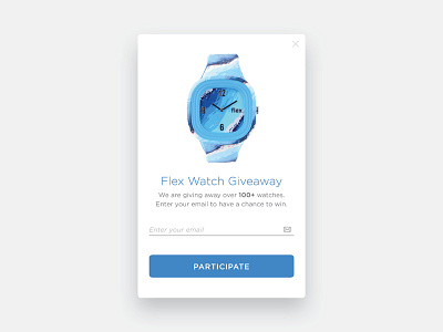 Day 97 - Giveaway 097 card clean dailyui flex free gift giveaway mobile uidesign user interface watch