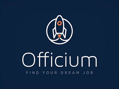 Job Recruitment Logo clean design dream icon job launch logo logos modern office recruitment rocket