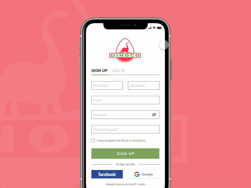 Sign Up page (Day 001) 001 animate animation button dailyui form graphic design log in sign up typography ui uidesign user interface web design xd