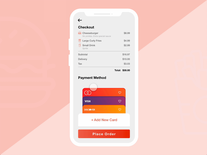 Credit Card Checkout (Day 002) 002 adobe xd animation app daily 100 challenge dailyui dailyui 002 dailyuichallenge flat mobile mobile app design ui ui design user experience user interface ux ui