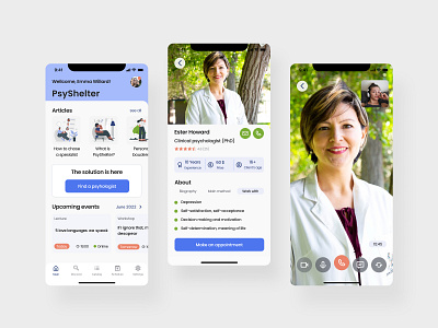 Psychology center app doctors medicine medicine center personal profile psychology psychology center video call