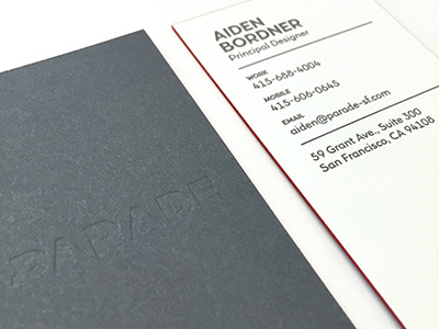 Business Cards business cards letterpress