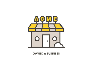 TaxChat Icon — Owned a Business iconography illustration