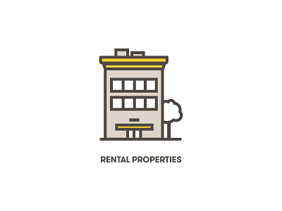 TaxChat Icon — Rental Properties iconography illustration