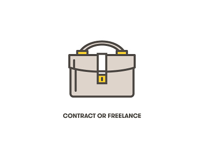 TaxChat Icon — Contract or Freelance Work iconography illustration