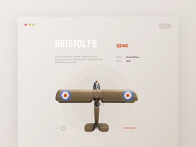 Perfect Toys aircraft app beige card clean concept creative e commerce grid layout minimal pastel plane retro shop store style typography ui vintage
