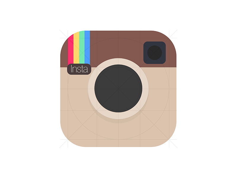 flat instagram logo