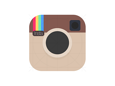 Instagram Icon apple flat icon instagram ios7 ui