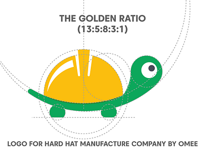 THE GOLDEN RATIO LOGO awesome clean creative designer fresh friendly golden golden ratio har hard indian logo mean turtle unique