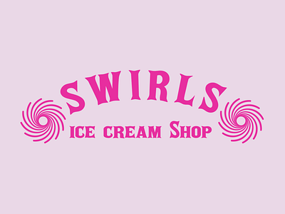 Vintage Logo for Ice Cream Shop design icon logo typography