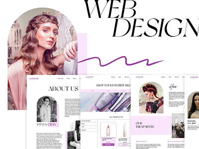 Web Design for a Dubai Based Salon branding design graphic design typography ui ux