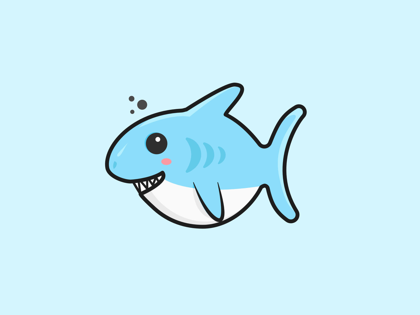 Cute Shark by Jochen Hsia on Dribbble