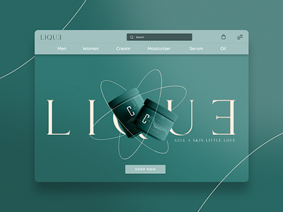 Lique : E-commerce Skincare Landing Page