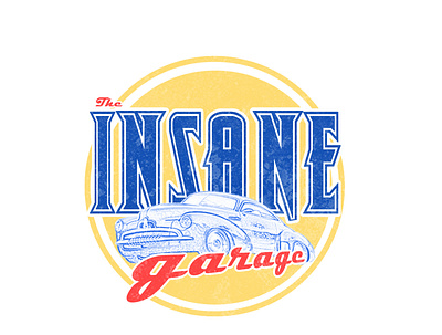 The Insane Garage logo branding design illustration logo ui ux