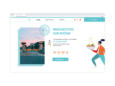 Bridgefood sur Rhône website