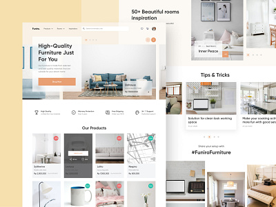 Furniture Website app branding design ui ux