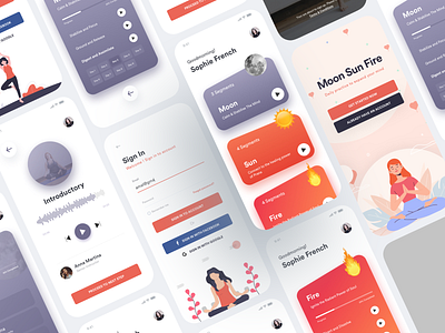 Music App app branding design ui ux