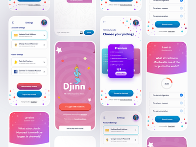 Quiz App app branding design ui ux