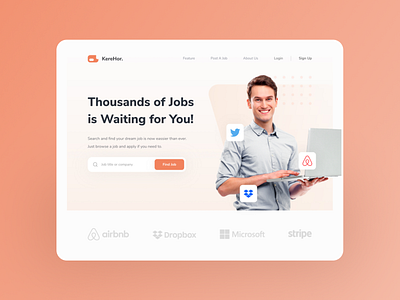 Job Portal! app branding design ui ux