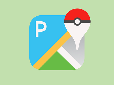 Pokemon Go App Icon 005 app app icon dailyui go google google maps icon maps pokeball pokemon pokemon go