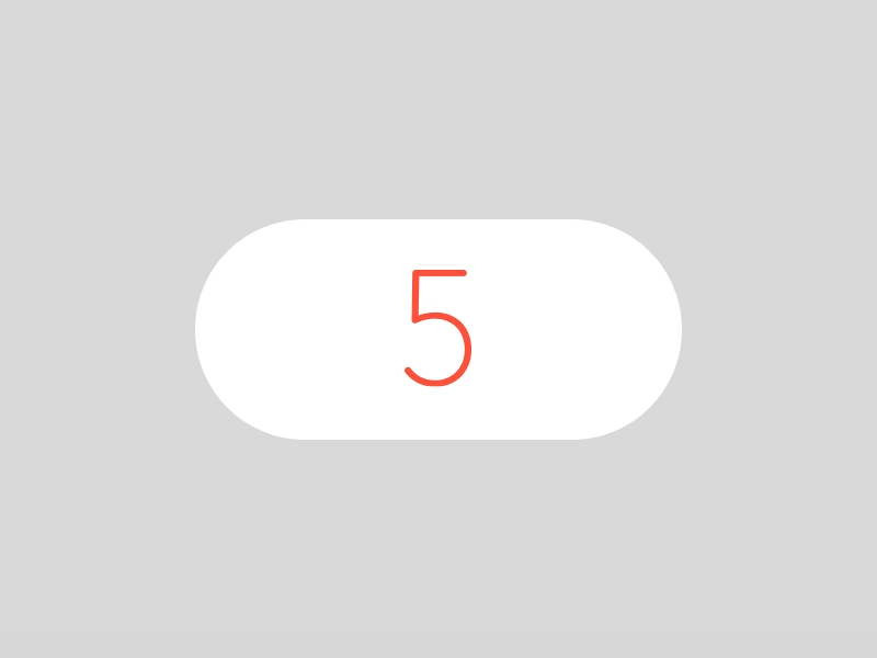 Countdown Timer Animation 014 animation app countdown timer dailyui design gif red ui