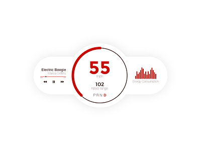 Electric Car Dashboard Interface