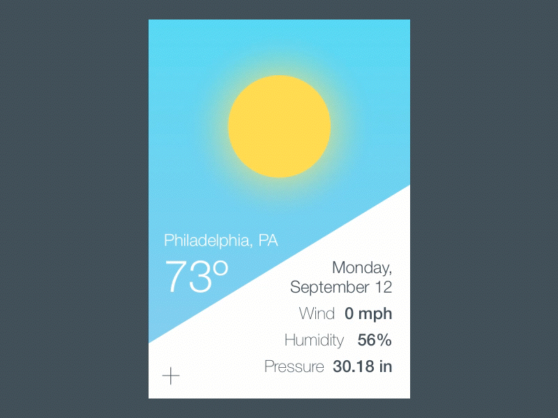 Weather App 037 animation app dailyui design gif interface ui weather