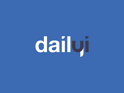 Daily UI Logo 052 blue branding clean dailyui helvetica logo neue typography