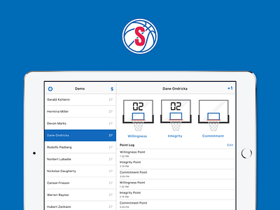 Scoreboard 76ers app design ipad logo project score ui