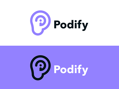 Podify Logo branding case study design logo podcast vector