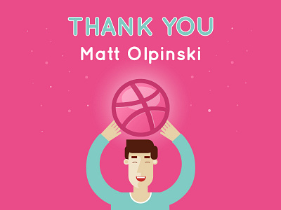Thank you character design digital dribbble first game invite new on player shot thanks