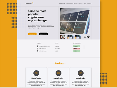 PubMoney Website financial financial website inspiration money orange financial orange ui orange website pubmoney site top designer ui design uiux website