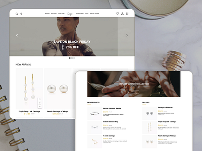 Jewellery Online Shop UI