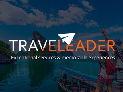 Traveleader Logo Design 3d branding graphic design logo minimal travel unique