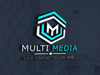 "MULTI MEDIA" Logo Design 3d artist branding design graphic design illustration logo minimal ui unique