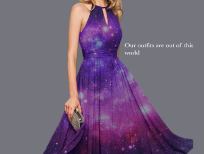 Galaxy dresses I made in photoshop