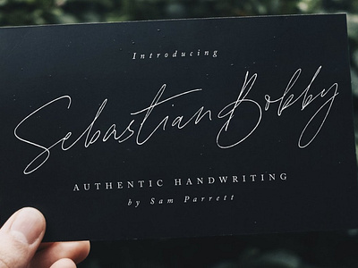 Sebastian Bobby Handwritten Font