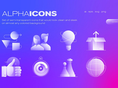 Alpha Icons Collection branding design icon illustration logo typography vector