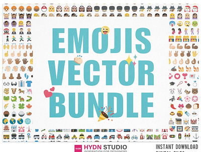 1600+New Emoji Vector clipart Bundle branding design icon illustration logo typography vector