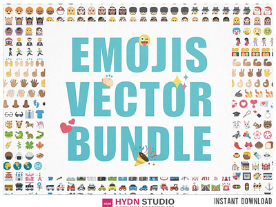 1600+New Emoji Vector clipart Bundle