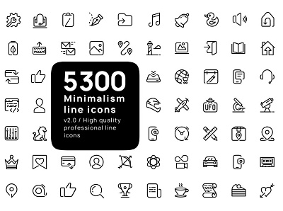 5300 Premium line icons branding design icon illustration vector