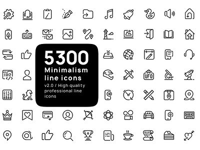 5300 Premium line icons