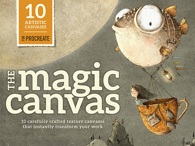 Magic Canvas Procreate textures docs branding design icon illustration logo typography vector