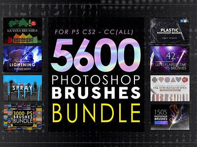 5600 Photoshop Brushes Bundle