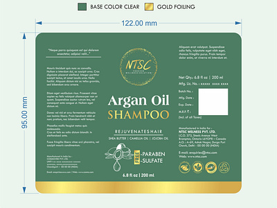 Argon Oil Label_Design branding design graphic design logo