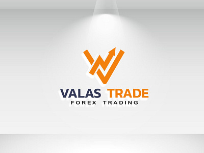 Valas Trade || Trading company logo ui