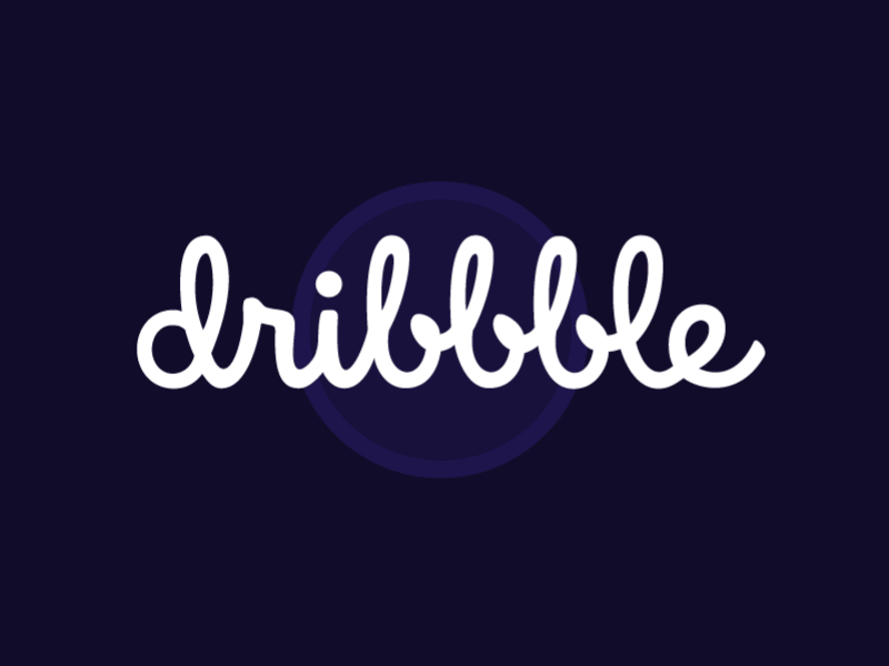 Dribbble Logo animation dribbble graphic design logo motion