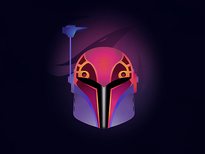 Rebels Sabine Helmet 2017 character color design dribbble flat freelance fun star wars