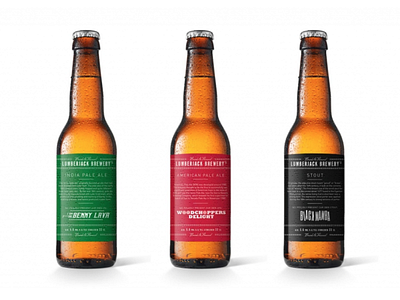 Beer label concept for Lumberjack brewery beer