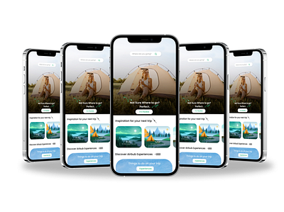 Travel UI Design app design graphic design typography ui ux